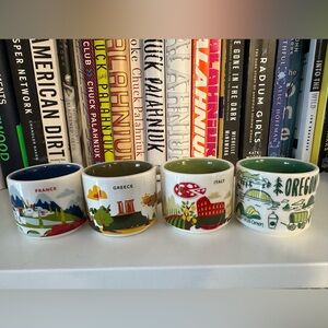 Starbucks You are Here Mini Mug Lot - Italy, France, Greece and Oregon